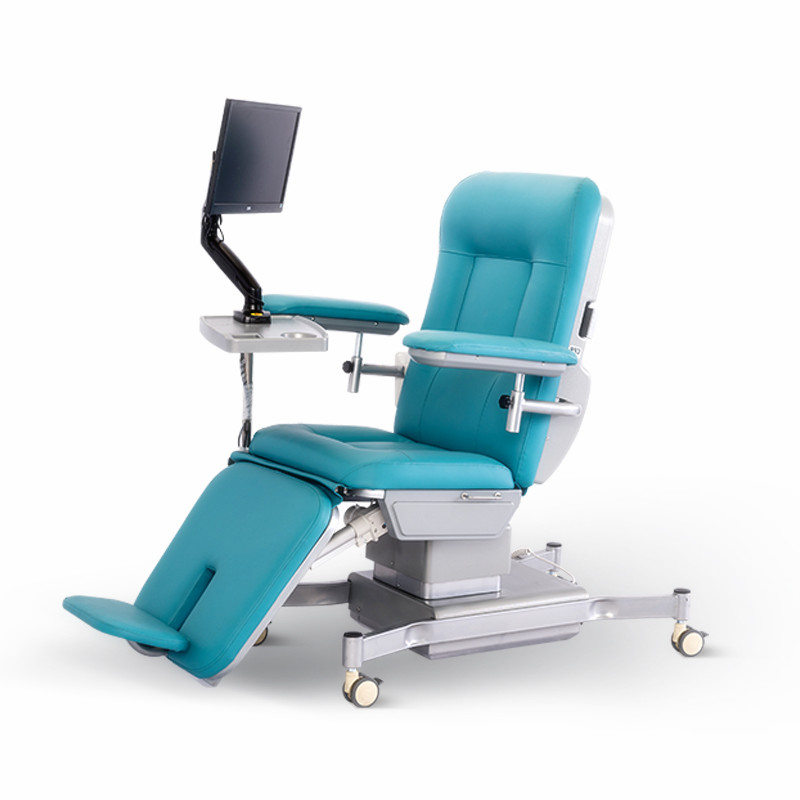 Fauteuil &eacute;lectrique pour don de sang (quatre moteurs)