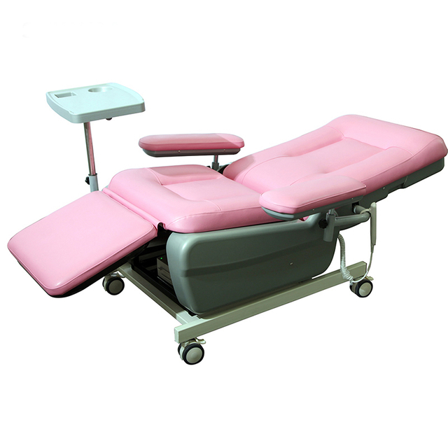 كرسي التبرع بالدم يدوياً