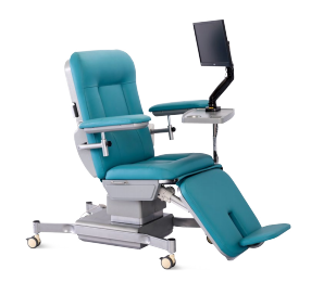 Fauteuil &eacute;lectrique pour don de sang (quatre moteurs)