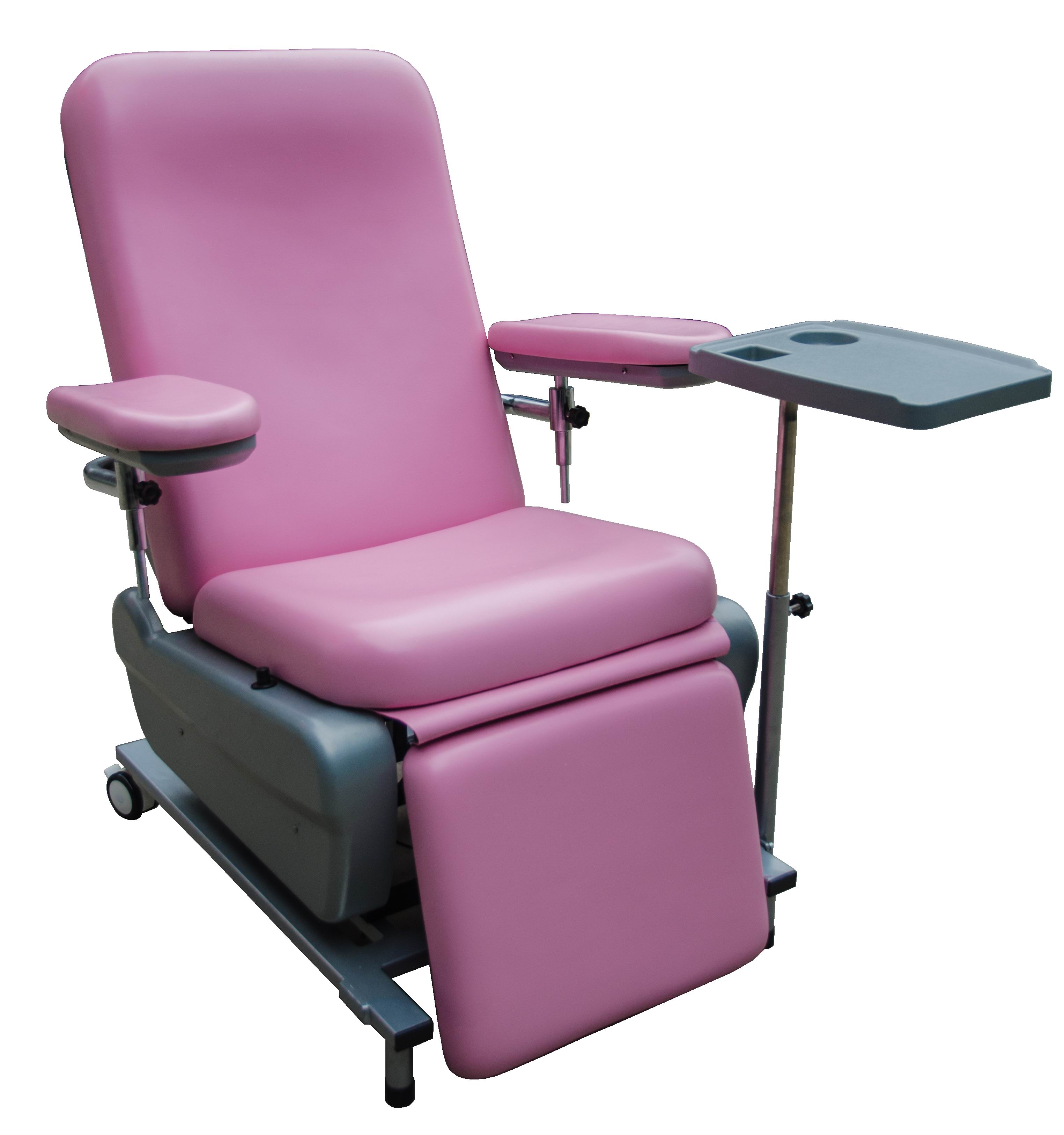 Manual blood donation chair