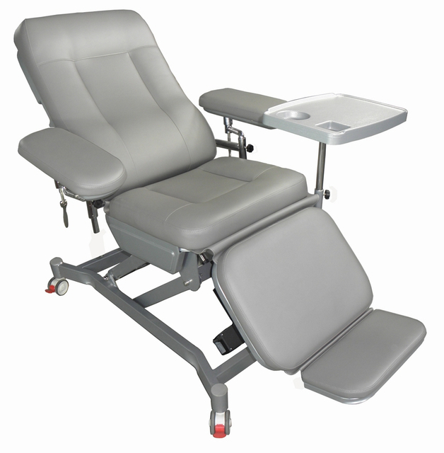 Chaise de don de sang &agrave; commande &eacute;lectrique (trois moteurs)
